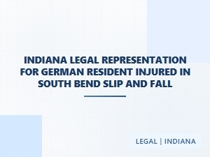 German Resident Seeks Indiana Legal Help After South Bend Slip and Fall
